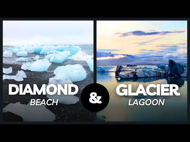 The Icy Playground of Diamond Beach and the Jökulsárlón Glacier Lagoon