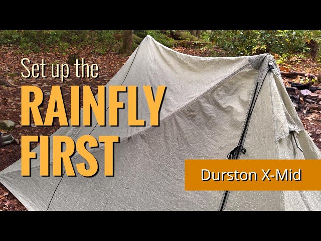 Fly-first setup with the Durston X-Mid 1 ultralight tent