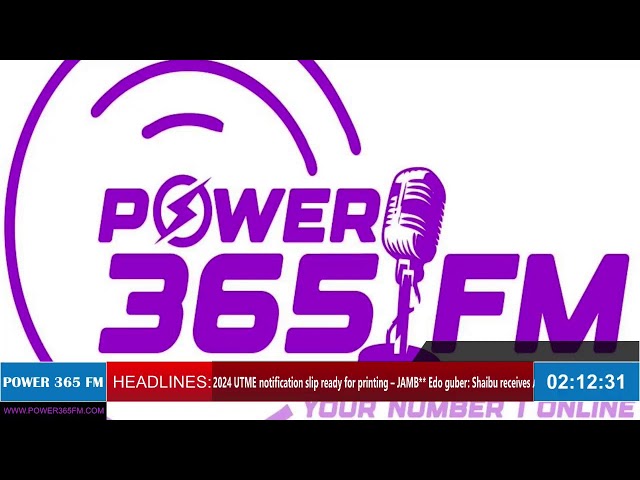 LOCAL NEWS...Power365 Radio Live Stream