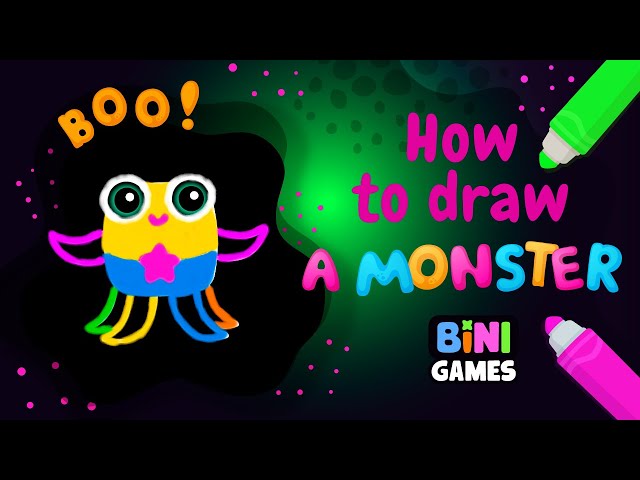 Halloween | How to draw a monster