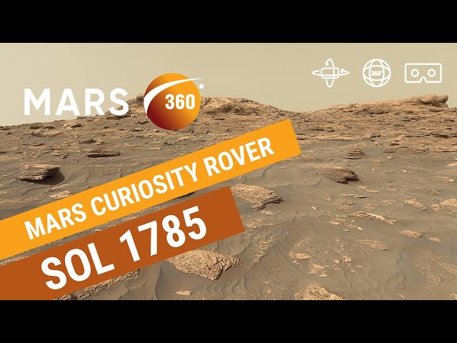 Mars 360: NASA's Mars Curiosity Rover - Sol 1785 (360video 8K)