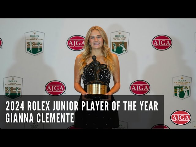 2024 Rolex Junior Player of the Year Speech - Gianna Clemente