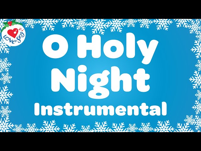 O Holy Night Christmas Karaoke 🎤🎄 Instrumental Christmas Song with Lyrics 🌟🎄