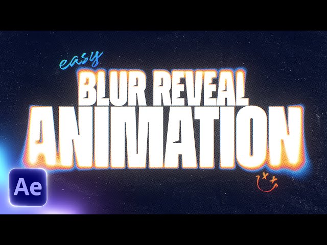 EASY Blur Reveal Text Animation (After Effects Tutorial)