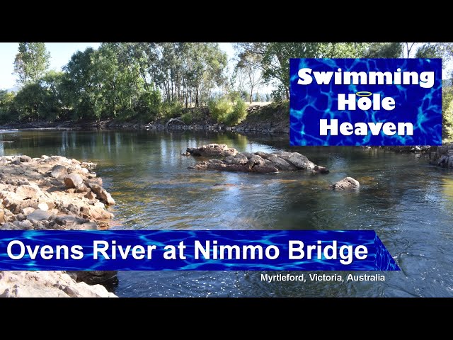 Swimming in the Ovens River at Nimmo Bridge, Myrtleford