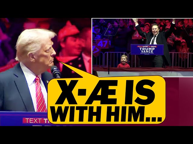 WATCH: Elon Musk's son, little X, followed him on stage at Trump rally || Washington |USA |America