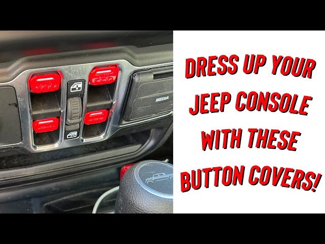 Easy To Install Window Button Covers For You Jeep or Gladiator! They Look Great!