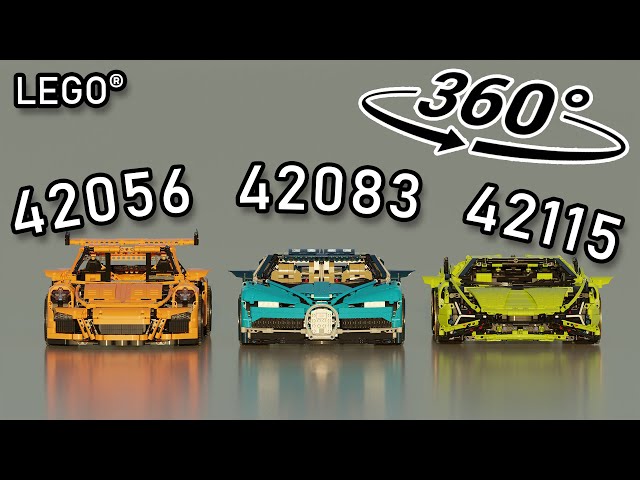 LEGO 360 Video | LEGO 42056 Porsche 911 GT3 RS | LEGO 42083 Bugatti Chiron | LEGO 42115 Lamborghini