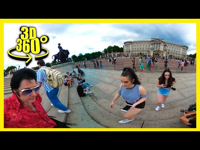 [360° VR EXPERIENCE] VLOG #1: ELVIS ROCKS BUCKINGHAM PALACE...Just Days Before Queen's Death #vr