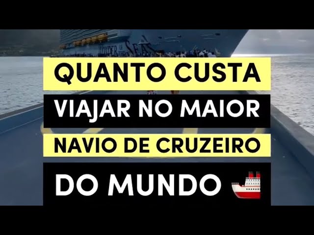 Preço no maior navio de Cruzeiro