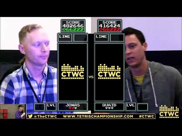 2015 Final - Jonas Neubauer vs Sean Ritchie - Classic Tetris World Championship 2015