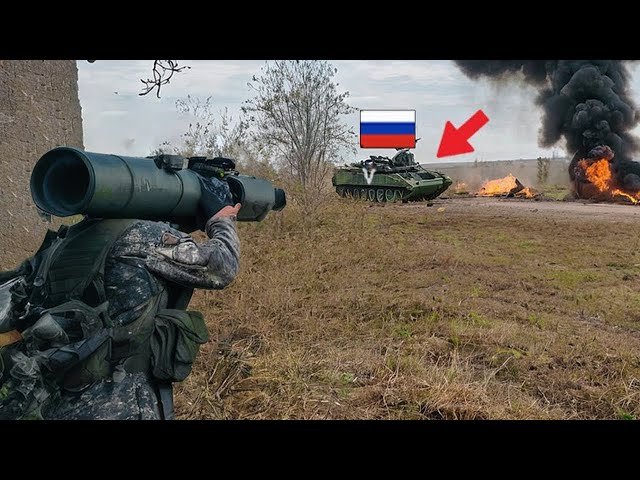 HIMARS destroys a huge Russian convoy with precise hits! The Best Moments