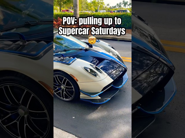 I get goosebumps every time 🤯 #supercarsaturday #supercars #pagani #ferrari #porsche #florida #cars