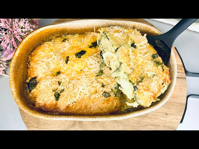 Do you have zucchini and eggs at home? Quick recipe with pumpkin in the oven! No frying! ASMR recipe