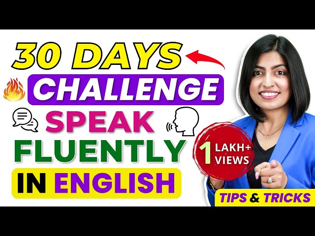 1Month Fluency Challenge 😱, Spoken English Tips and Tricks, English Connection