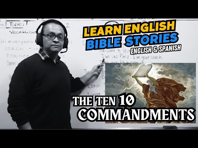 📖 A2 English Learn with Bible Stories • The Ten Commandments • Exodus Chapter 20