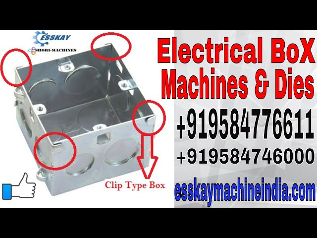 Electrical Metal Box Making Machine  Junction box Machine  +919584776611 & +919584746000 | Rkshori