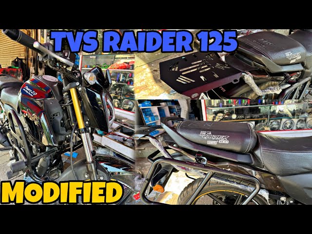 TVS RAIDER 125 Touring modification at Zero Cost for needful customer | SKD Originals @rajubhaiskd