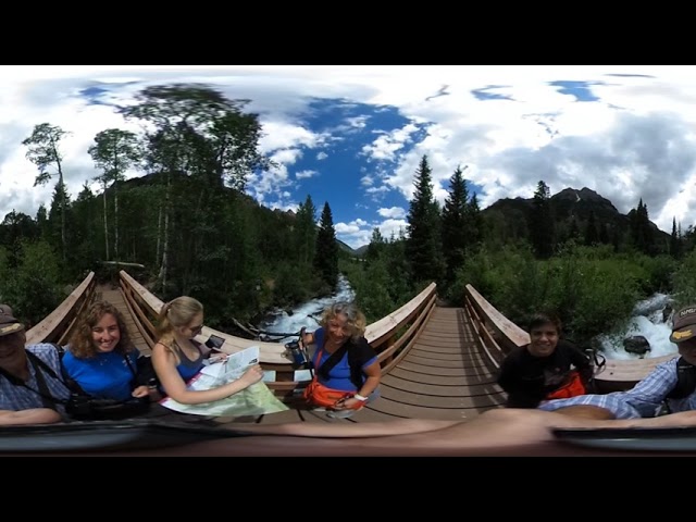 Reisman Family at White River rapids, Maroon Bell