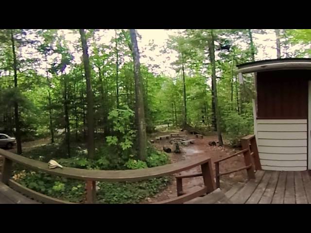 Cottage, Early Fall, with Gourds and Pumpkin (360 Spherical Video)