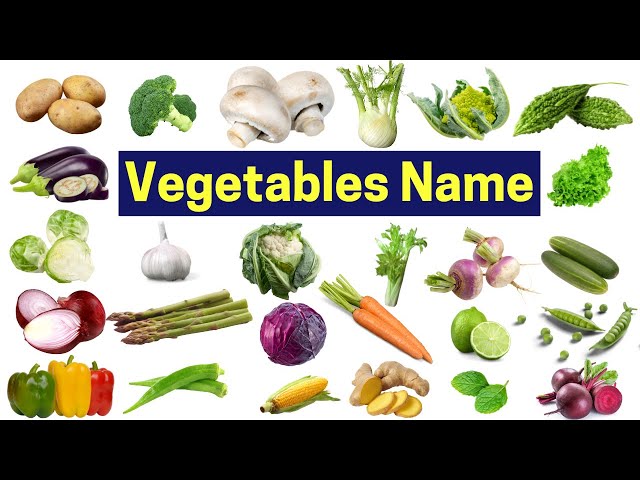 200 Vegetables Name in English with Picture | Vegetable Names in English with Spelling