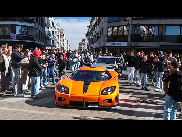 Koenigsegg CCXR Shuts Down Knokke During The Zoute Grand Prix 2024!