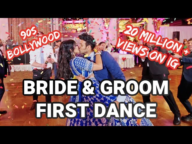 Bride and Groom First Dance || Indian & Guyanese Wedding || 90s Bollywood