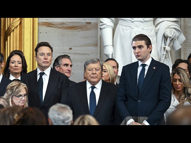 Elon Musk's excitement and Barron Trump's seriousness steal the show at Trump's inauguration