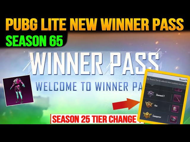 Season 25 Is Here || Tier Rewards | New Winner Pass Season 65 ? | Pubg Lite 0.28.0 Update