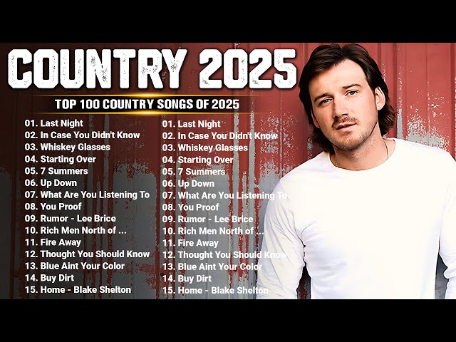 Country Music Playlist 2025 🔴 Morgan Wallen, Luke Combs, Chris Stapleton, Kane Brown, Jason Aldean