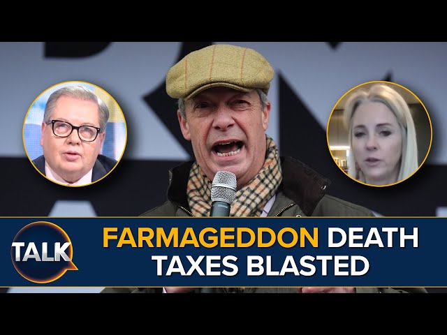 'Say No To Death Taxes' | Nigel Farage Backs Farmers At Protest | Tory Record SLAMMED