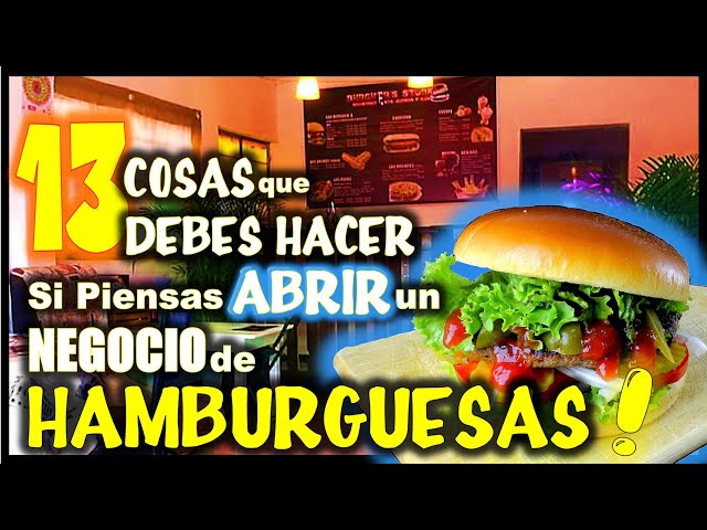 NEGOCIO de HAMBURGUESAS / COSAS que debes HACER para ATRAER CLIENTES