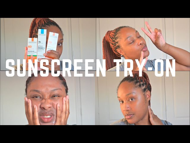 Trying on Laroche Posay Sunscreens! Do they leave a white cast?