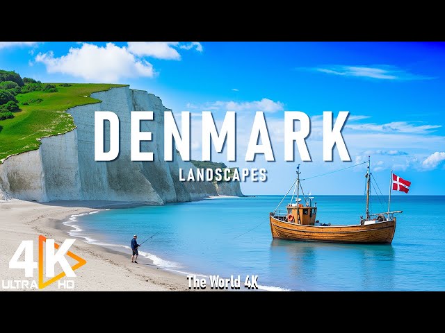 Dinamarca 4K: costas encantadoras y paisajes pintorescos con música relajante - Vídeo 4K Ultra HD