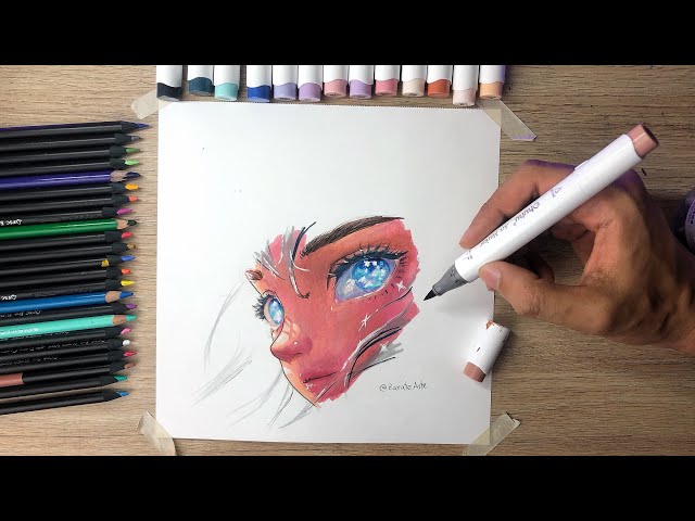 Learn how to Draw with alcohol MARKERS 🔥