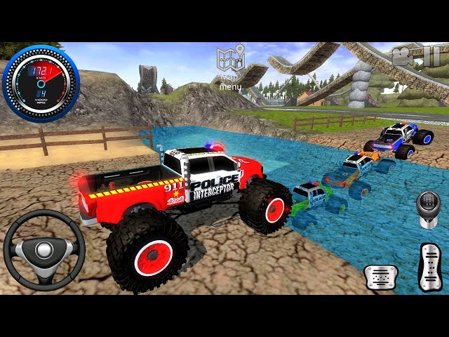 Juegos De Carros - Offroad Police Car Stunts Driving - Dirt Cars Racing - Android Gameplay FHD 2025