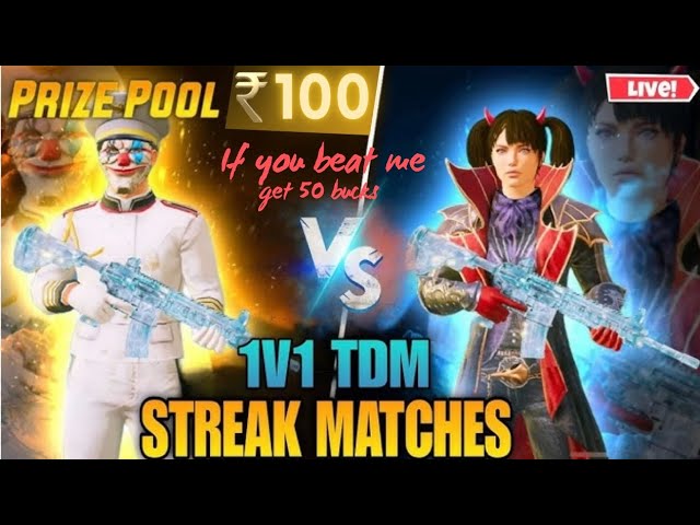 Winning 100 Rupees in 1v1 TDM Against Pro Player in BGMI | Bgmi 1vs1 tdm open challenge | #ryzentdm