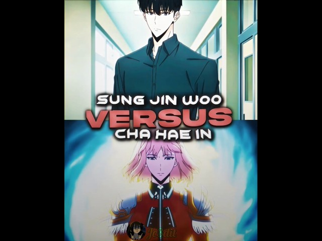 JIN WOO VS CHA HAE IN #anime #animeedit #edit #shorts #viralshort #sololeveling #anime