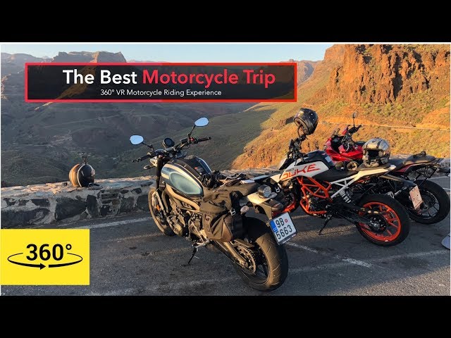 The best motorcycle trip in Gran Canaria in 360°