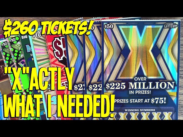 "X"ACTLY WHAT I NEEDED! 3X $50 "X" Lottery Tickets