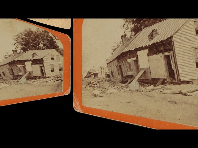 Houses on Leeds Main St, Mill River Flood 1874 (VR 3D still-image)