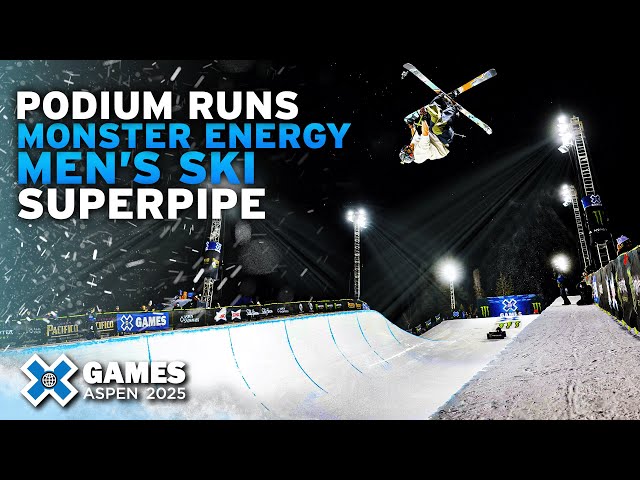 Monster Energy Men’s Ski SuperPipe: Top 3 Medal Runs | X Games Aspen 2025