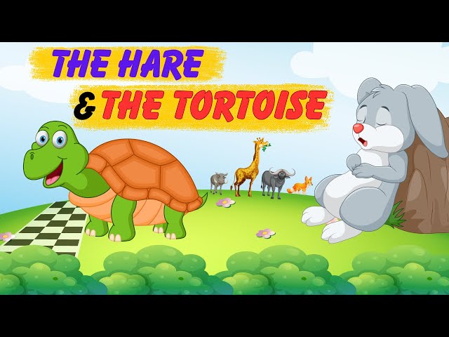 The Hare And The Tortoise Story | English Stories For Kids | Kids Rhyme School.