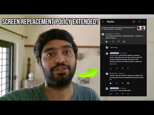 Samsung Galaxy S21FE Screen Replacement Policy Extended 🔥 - Screen Line Issue