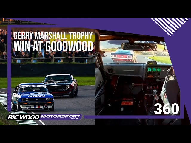 Jake Hill's brilliant battle with the V8 Mustang at Goodwood's 78th Members Meeting - 360° Footage!