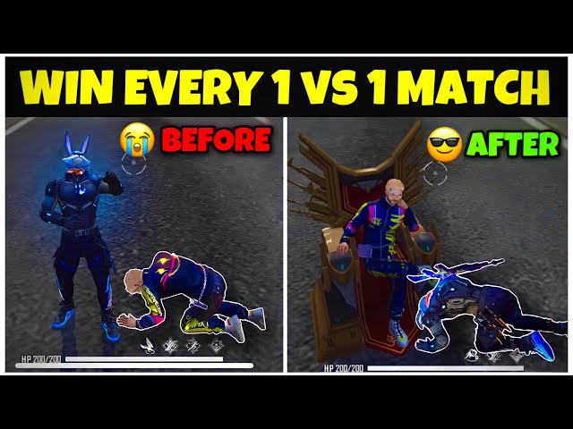 How To Win Every 1 vs 1 Custom Room Match In Free Fire | Secret Strategies | 1 vs 1 Tips and Tricks