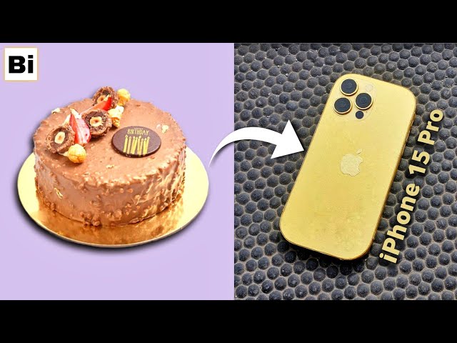 How To Make iPhone 15 Pro From Cake Board : DIY iPhone😱