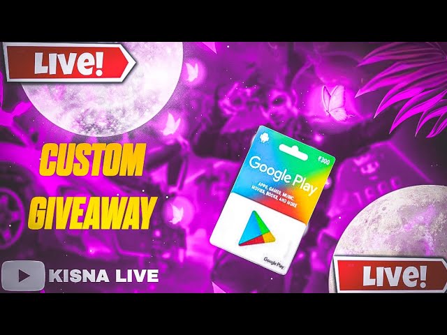 🔴 LIVE UNLIMITED CUSTOM  GIVEAWAY | GIVEAWAY  LIVE /TOP  REDDEEM CODE PRICE FREE FIRE LIVE / F F L