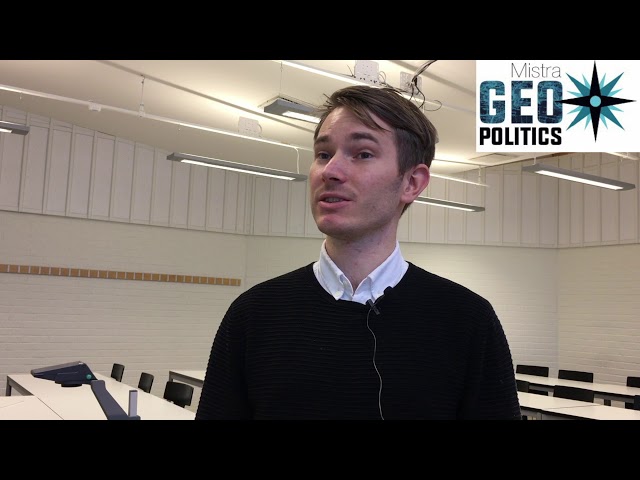 Why I am interested in the Mistra Geopolitics programme - Anton Ahlén