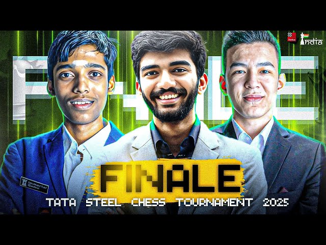 Gukesh vs Arjun, Keymer vs Pragg, Nodirbek vs Hari | Final Round | Tata Steel Chess 2025